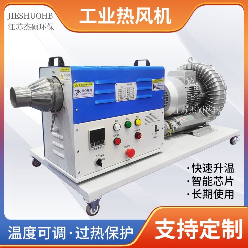 工业热风机 加热器 耐高温吹热风风刀温度可调 60-350℃ 3KW-60KW