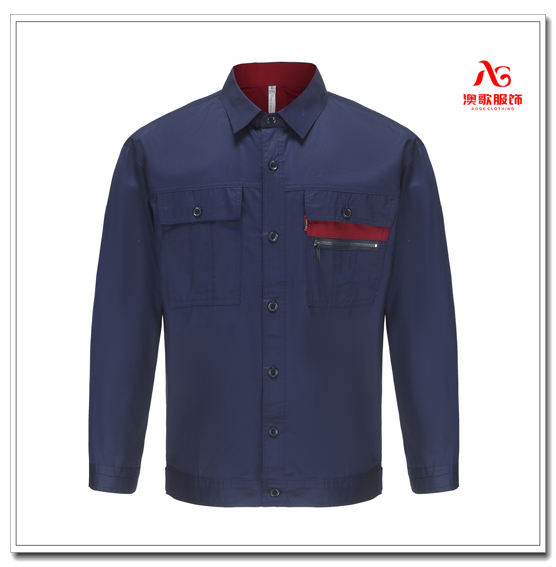 AG2011防静电物业工程工作服套装 可加logo可加反光条 工服定制厂家