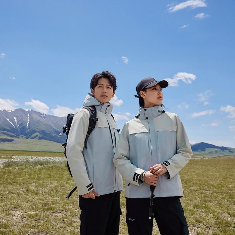 锦丹 肇|庆 定做三合一冲锋衣 宽松型丝绵面料 徒步旅行装 免费打版