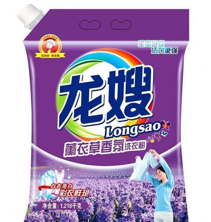 龙嫂薰衣草洗衣粉1018克 量贩装 白衣亮白彩衣鲜艳