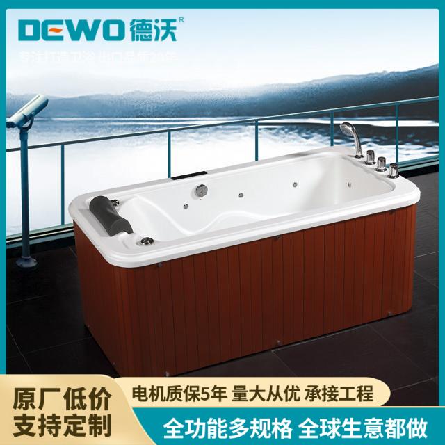 DEWO户内外按摩浴缸 亚克力酒店工程 家用水疗冲浪定制款CC481