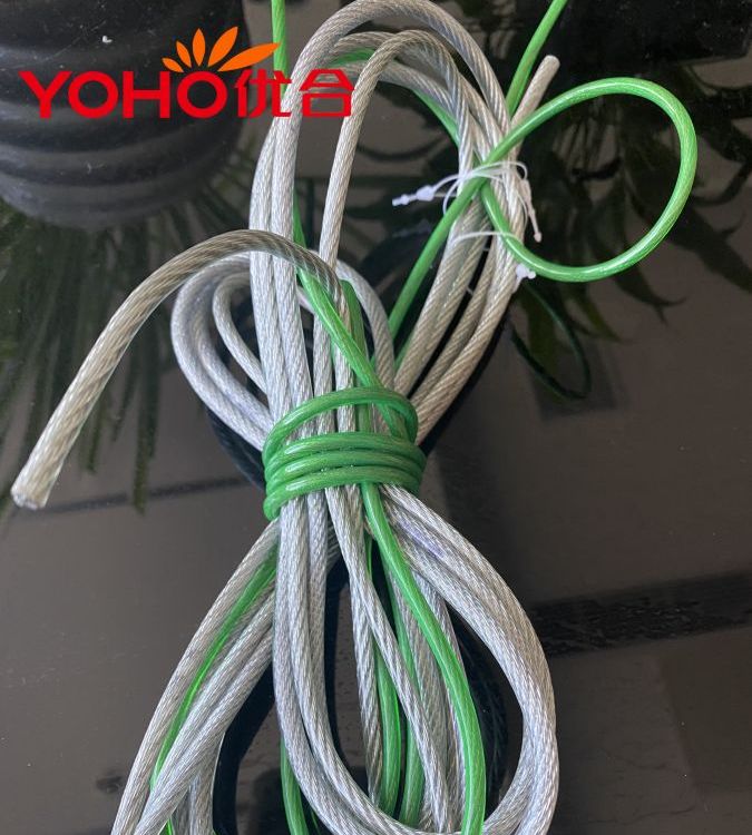 优合 包胶弹簧绳、金属丝绳PVC颗粒 不出油 耐磨损 耐低温