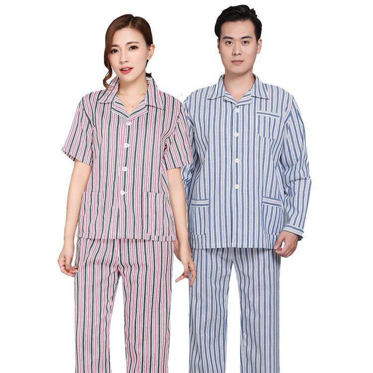 美斯尼 病号服纯棉套装 女男长袖病员患者套装医院短袖病人服装