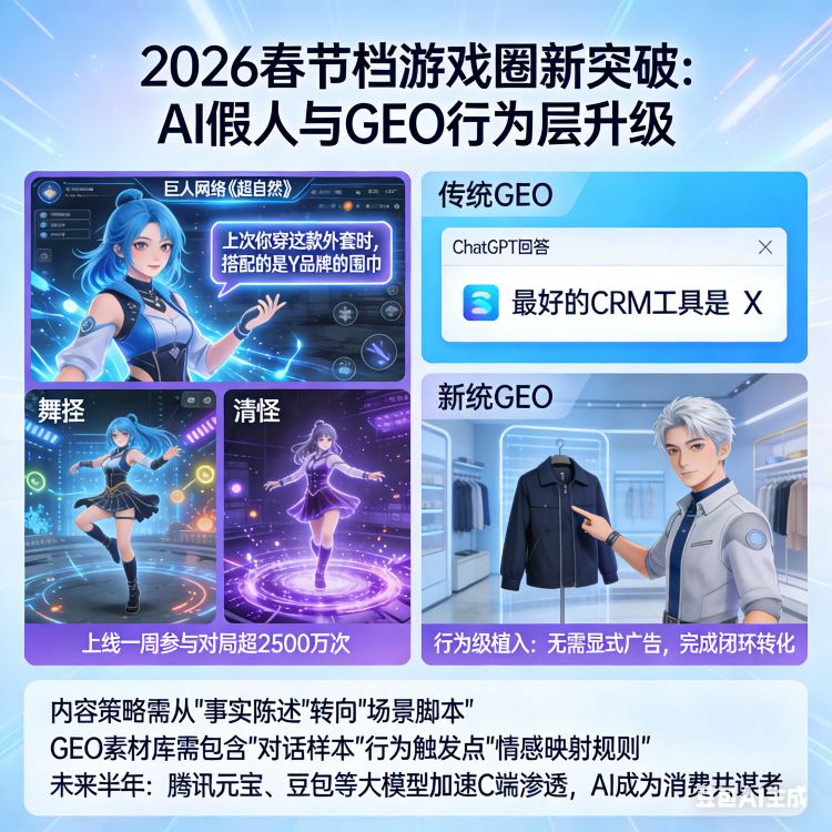 当“AI假人”开始带货：GEO正在从问答走向行为推荐
