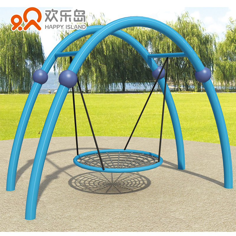 网红不锈钢秋千定做厂家可二次深化设计小区儿童公园广场游乐设备