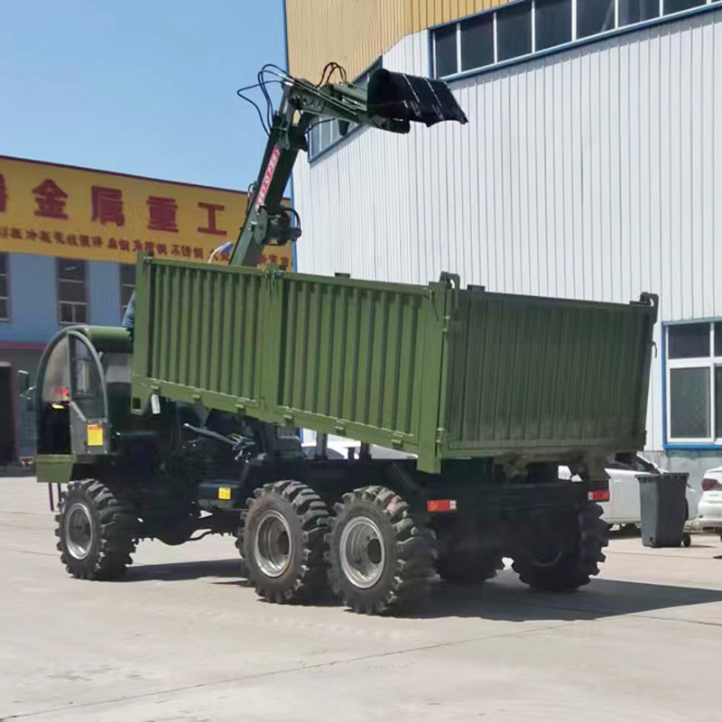 四不像轮式随车挖 种植林挖坑挖掘运输多功能农用车 久胜