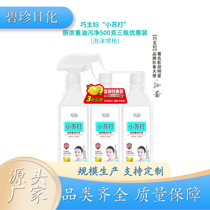 厂家供应 500g 厨房去油污净 家用清洗剂 除油剂去污剂