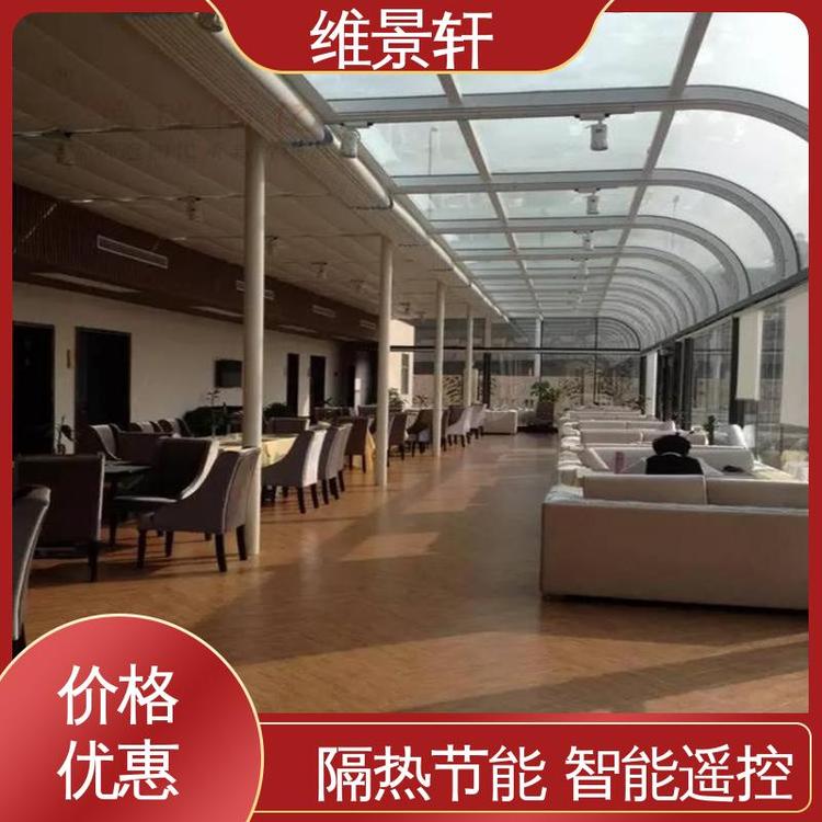 维景轩 支持定制 商场天棚帘 电动遮阳帘卷帘 隔热降温