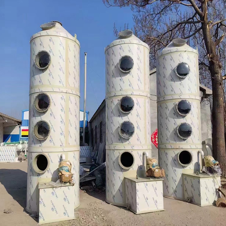 10000风量聚丙烯PP材质脱硫塔 喷淋塔 酸雾净化塔