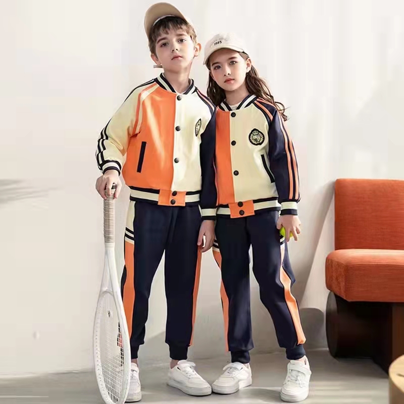校服定制 中小学运动休闲服装 WL-HZX-9060锦棉国际学生服饰定做