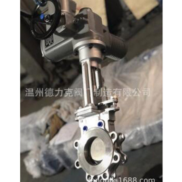 刀闸阀 -电动阀门图片- 定制非阀 电机驱动插板阀 手电两用灰渣阀