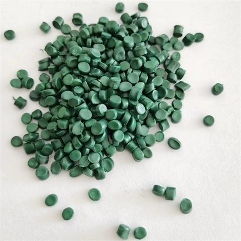 墨绿色90度PVC护套电缆料 塑料颗粒HI-90定制加工 发货快