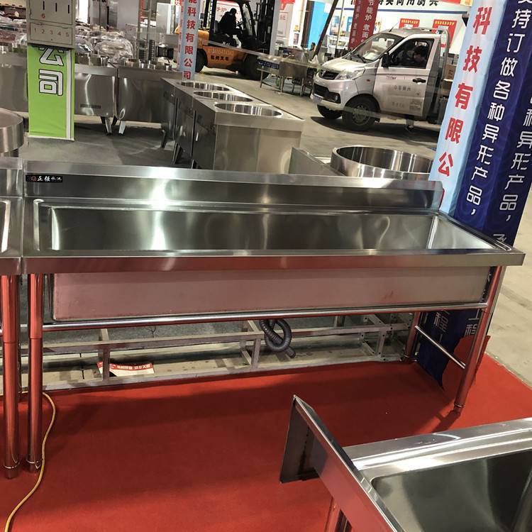 不锈钢单槽洗菜池 50*50清洗水槽宿舍洗手池洗漱池加工定做