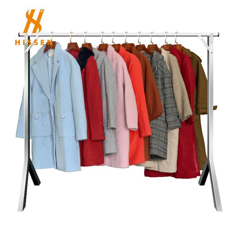 二手衣服秋冬长款毛呢外套女韩版大衣used clothes woolen coat