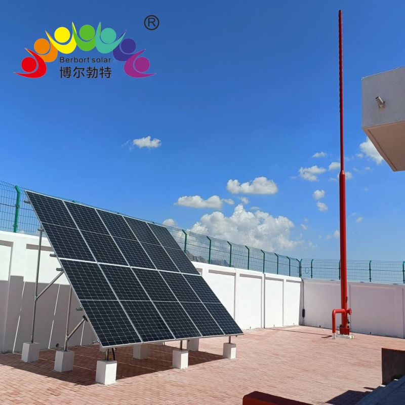 博尔勃特西部天然气阀室太阳能离网供电系统 分输站光伏发电系统