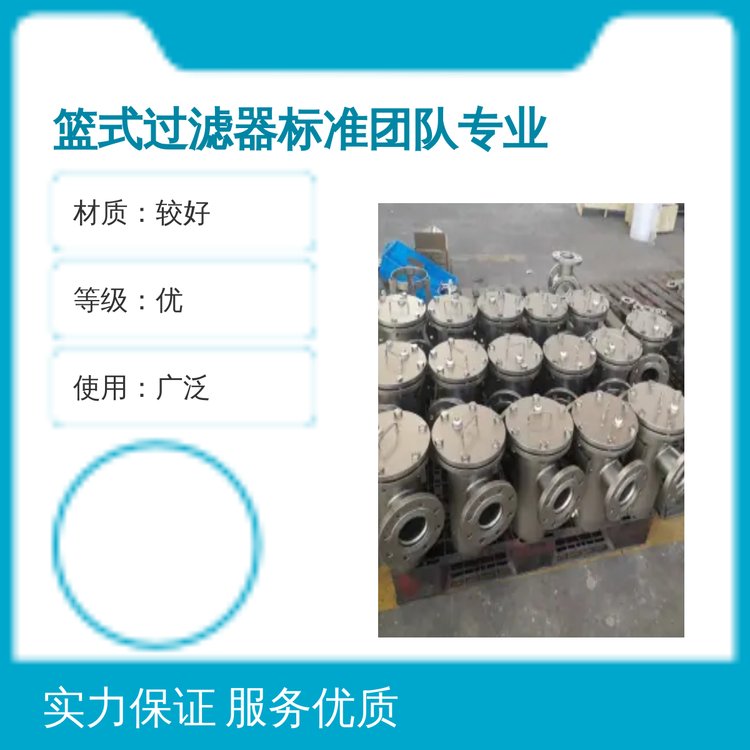 中国专业团队出品 篮式过滤器 原色材质 广泛适用 售后完善