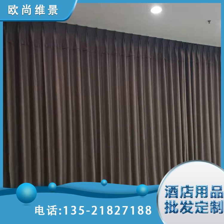 欧尚维景 家居全棉环保 迷彩防辐射窗帘 全遮光帘布