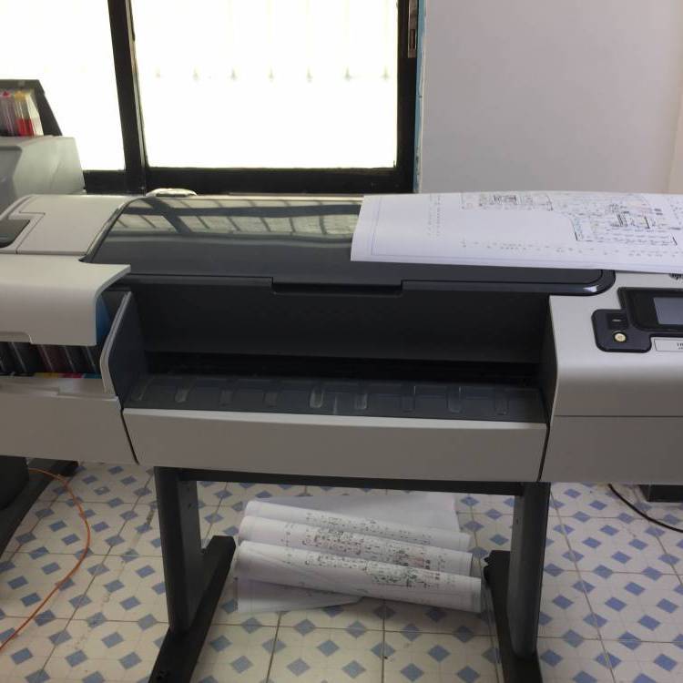 HP T790A1绘图仪写真机 地图 测绘 CAD 效果蓝图 750元一月租赁