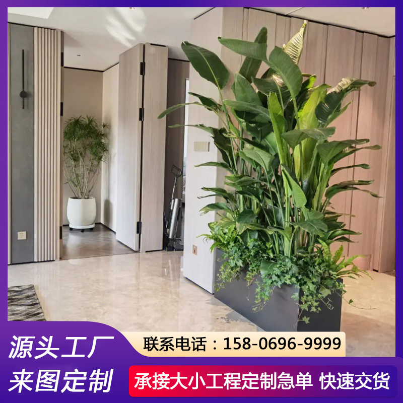 公园道路隔离景观 休闲区绿植外摆 印花LOGO 金属花箱厂家