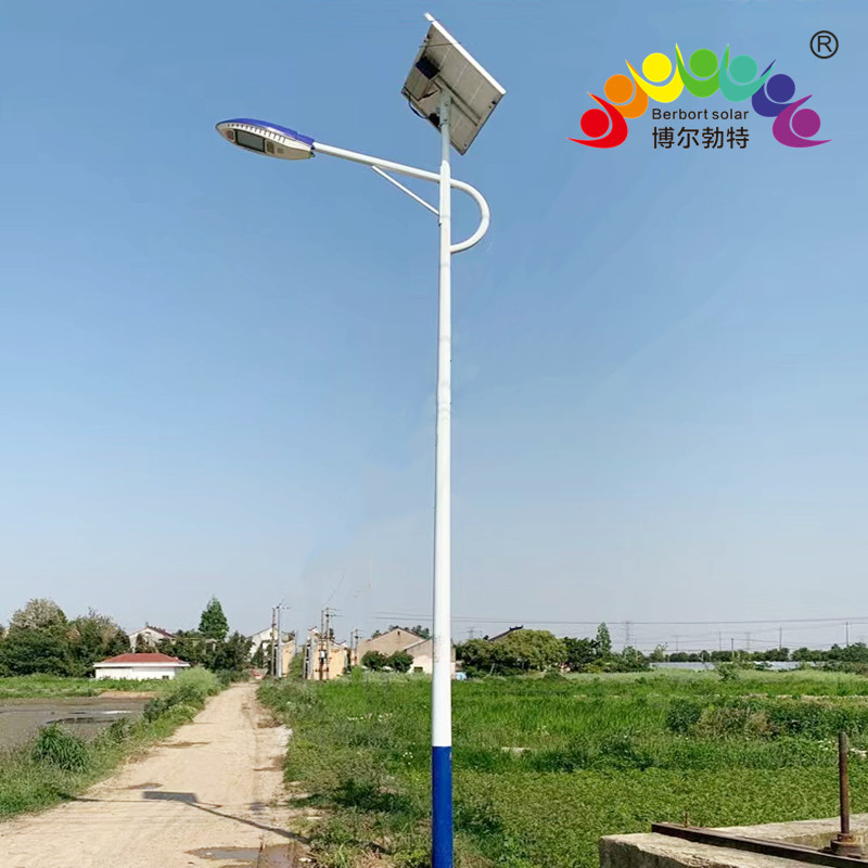 博尔勃特LED中国结太阳能路灯市政道路照明热镀锌路灯杆厂家批发