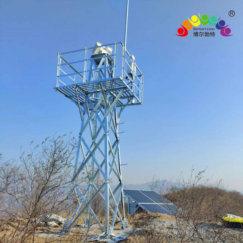 山区瞭望塔风光互补发电 太阳能监控供电系统博尔勃特
