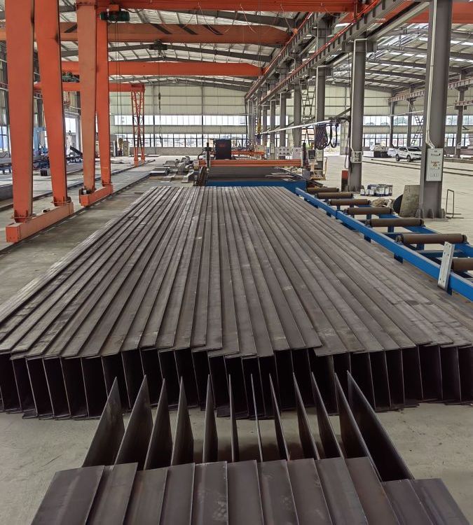 厂房钢结构加工 H型钢加工定制 荣盛钢结构 专业制作安装钢结构