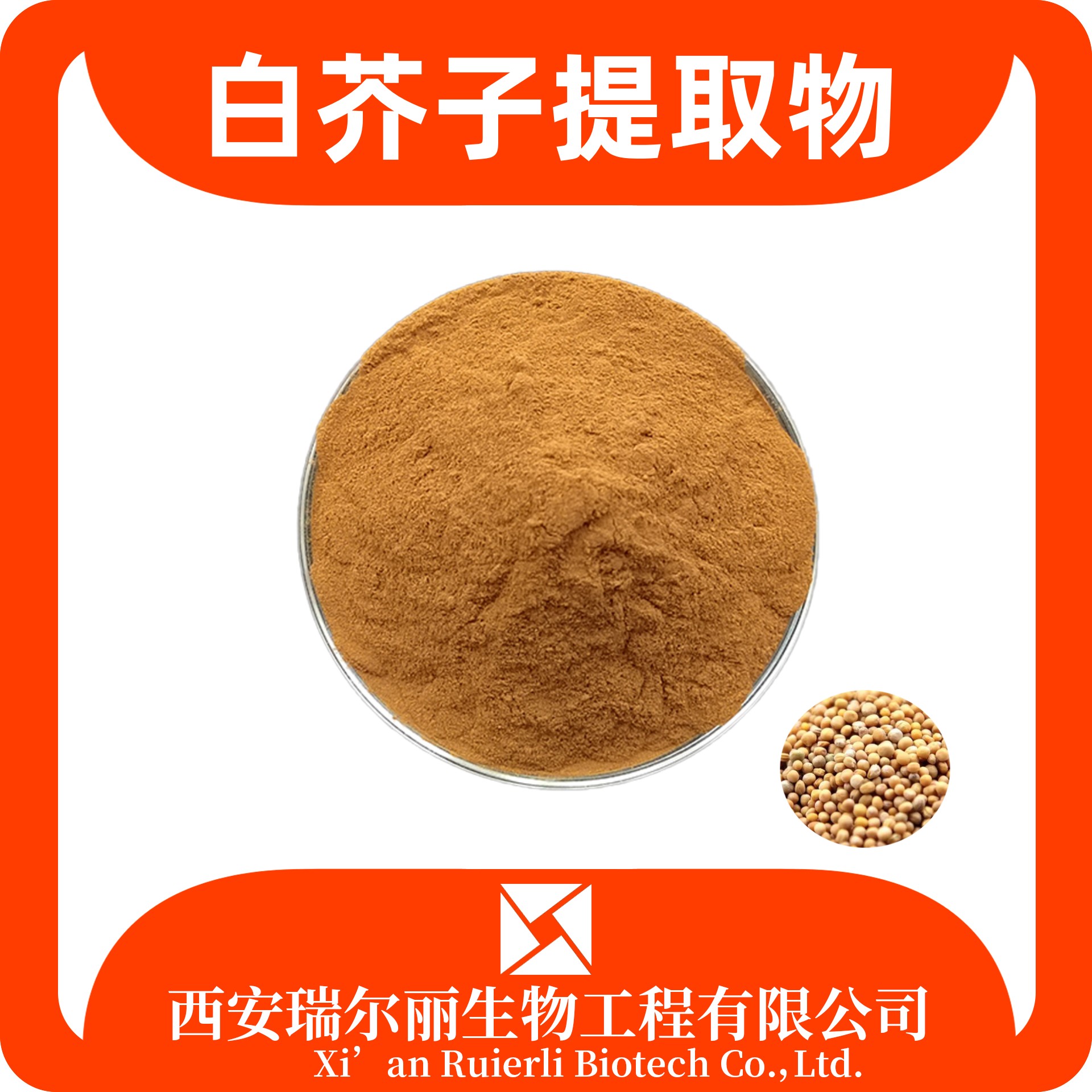 白芥子提取物 辣菜子粉 速溶白芥子粉 食品浓缩粉 SC证 现货速发