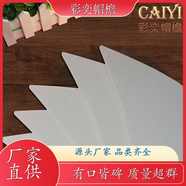 工厂加工定制 帽舌成型材料 遮阳装饰 成人帽子配件 库存充足