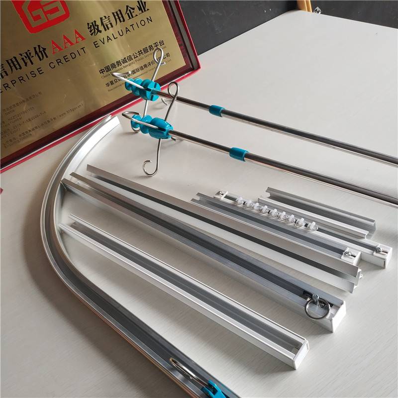 医院帘轨 凯茂铝合金型材 输液隔离帘轨道整套