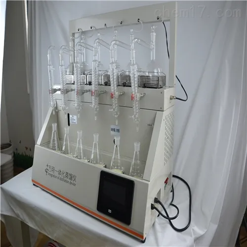 伍跃仪器 蒸馏装置玻璃蒸馏器一体化蒸馏仪 WY-ZL6A