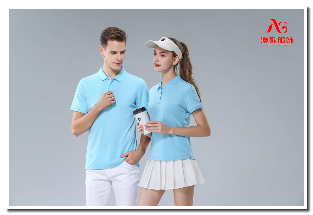 Ag9906#南美冰丝短袖t恤男纯棉夏季高端商务休闲保罗翻领POLO衫