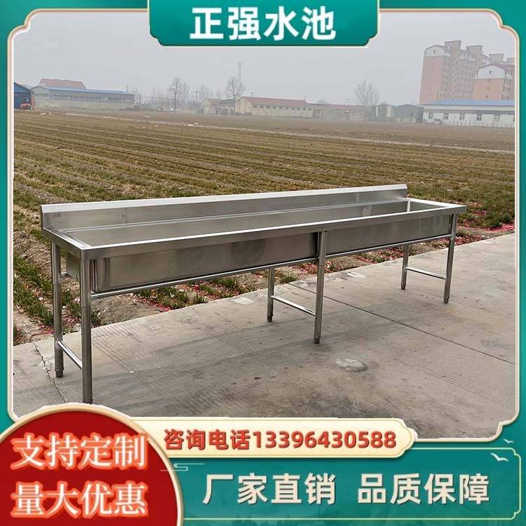 学校操场洗手池304不锈钢盥洗槽4.5米公用洗漱槽6条立柱坚固耐用