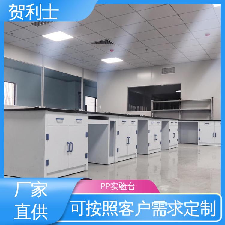 贺利士 支持定制 PP实验台 耐酸碱实验家具 适用于医疗卫生