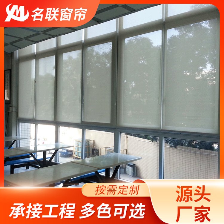 厂家供应工程卷帘 广州天河窗帘 办公大楼卷帘 手动遮阳遮光卷帘