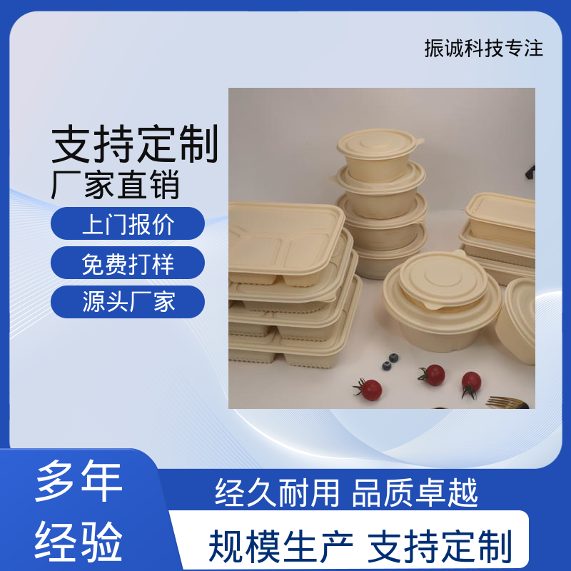 振诚科技 符合限塑标准餐盒 可微波炉加热 一次性方碗 加厚