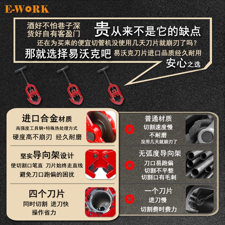 1∕2寸铰接式切管机新款 轻松应对各种管道切割需求