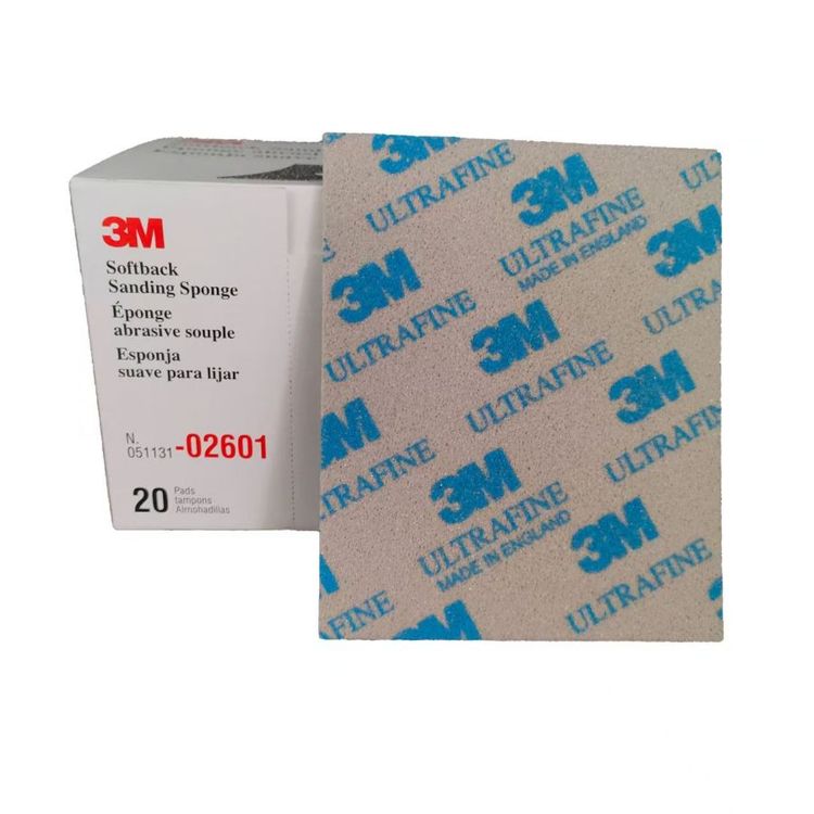 3M 2601海绵砂纸 02600电子模型 外壳抛光02602 汽车海绵砂纸02604