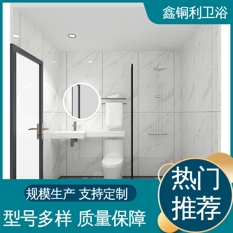 鑫铜利厂家 家用简易 装配式整体卫生间 多配制可选 款式多样