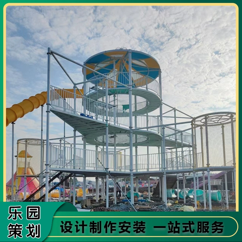 儿童攀爬滑梯天使滑翔彩虹滑道滑世界无动力乐园章鱼大千游乐