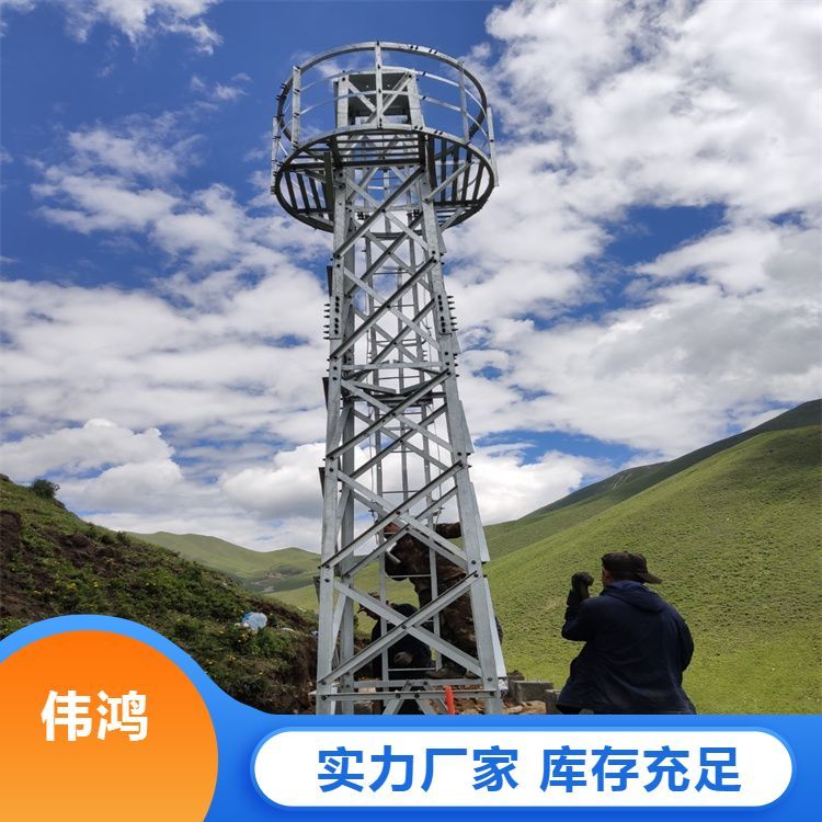 伟鸿塔业监控塔 森林草原防火监测瞭望 全国可发 标准国标