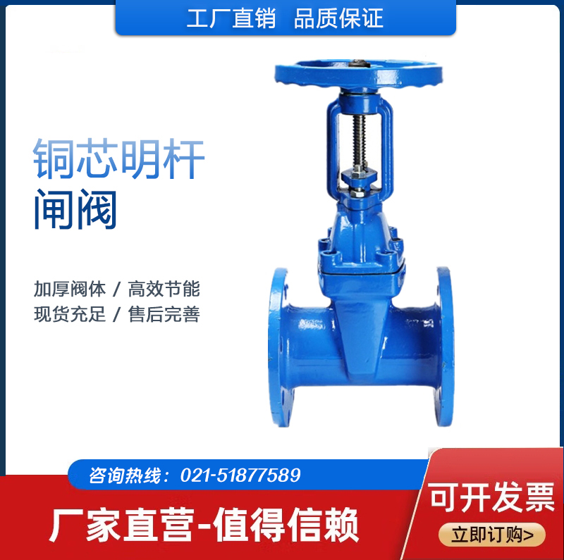上海沪工良工阀门法兰手动球墨明杆闸阀耐磨防腐隔爆型Z45w-16