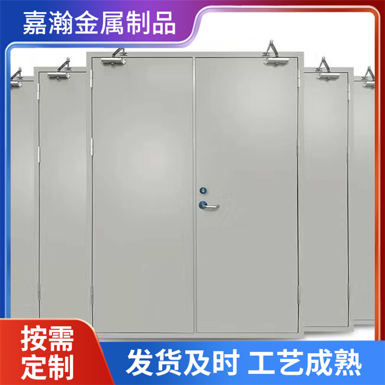疏散通道用钢质防火门 住宅楼梯口常闭式钢制平开门 可加装观察窗