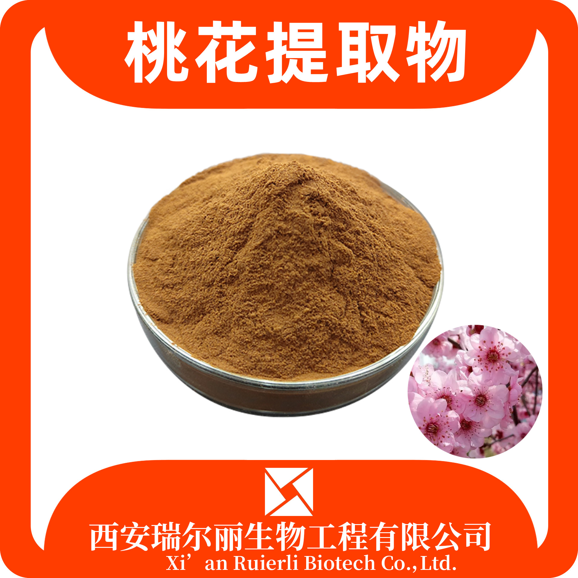 桃花提取物10：1 桃花粉 速溶浓缩 食品级 SC证 可定制 瑞尔丽生物