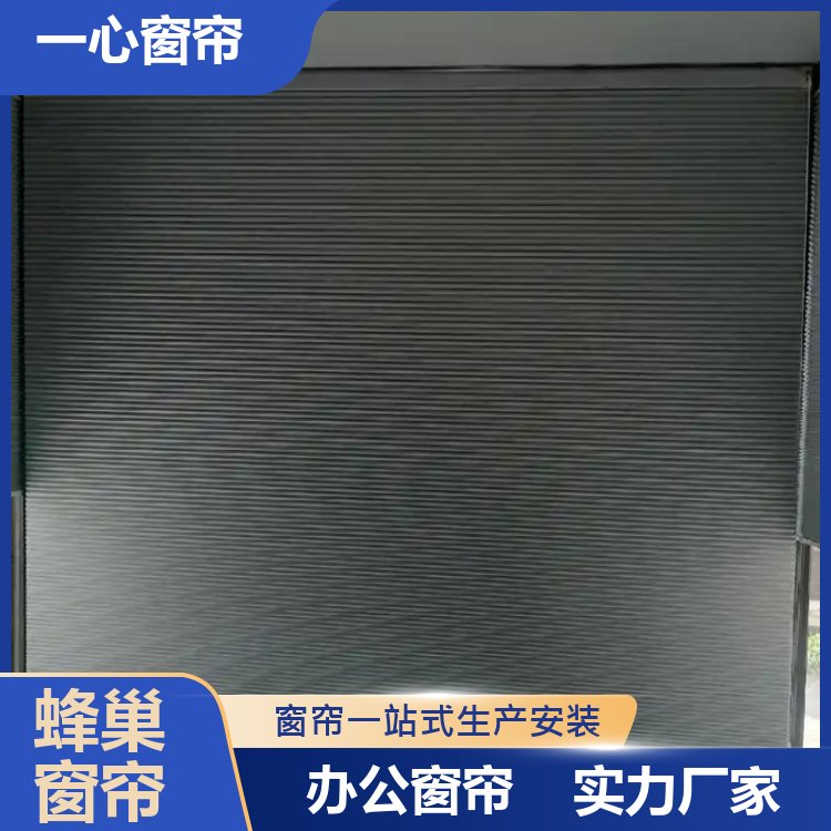 一心建材 电动蜂窝帘 防晒不透人纱帘 加工定制 源厂销售