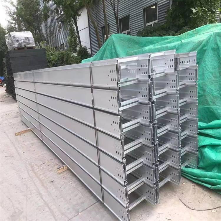 定制强弱电线槽式金属制品100×50喷塑 镀锌烤漆桥架直供