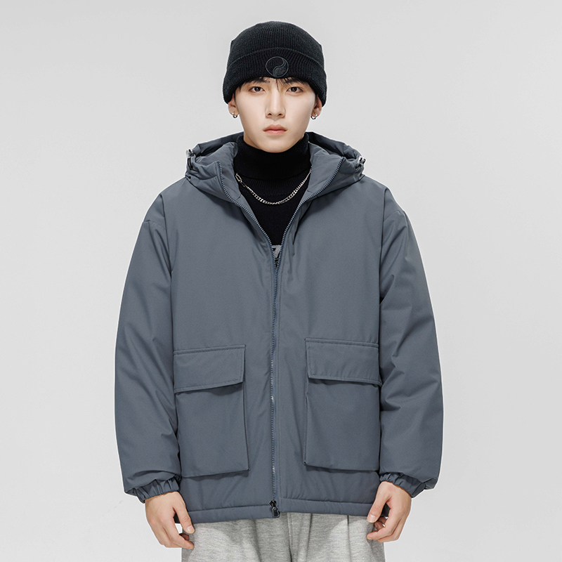 2399冬装工作服定制 连帽时尚棉服 防风面料 超声波棉 团体服饰棉衣