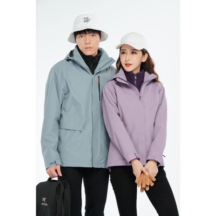 全压胶三合一冲锋衣抗静电暴雨级防水可拆卸内胆滑雪登山服外套