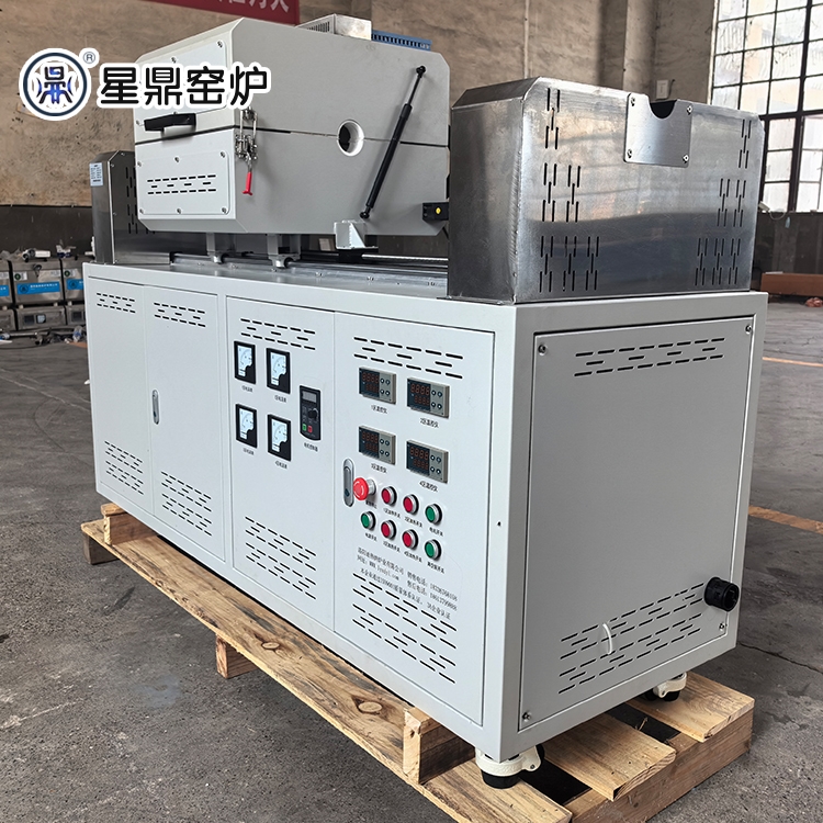 单温区四通道 倾斜旋转管式炉 可通气体 科研机构用 加工定制