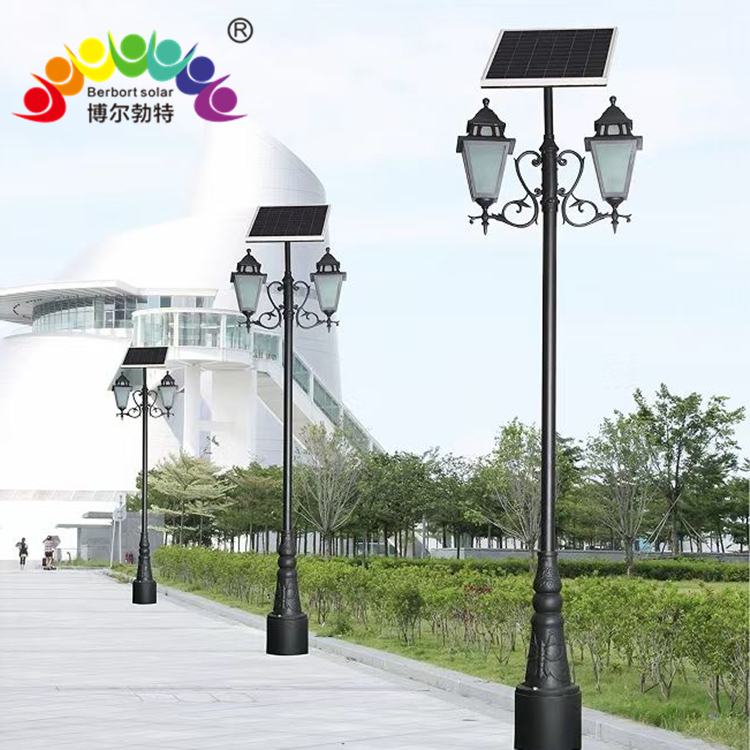 博尔勃特太阳能路灯公园小区道路照明庭院灯LED景观灯路灯杆厂家