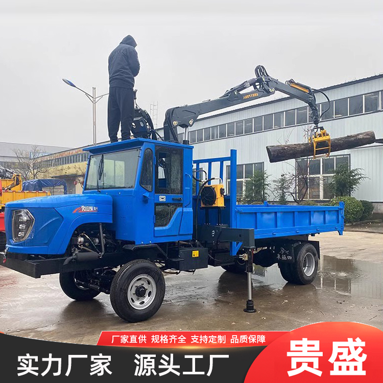 抓毛竹机 农用车加抓机 随车抓竹子装车 厂家直供 贵盛